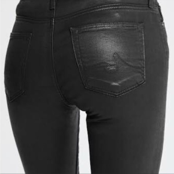 AG black coated jeans.  Size 26.  Excellent condition. - Picture 2 of 5